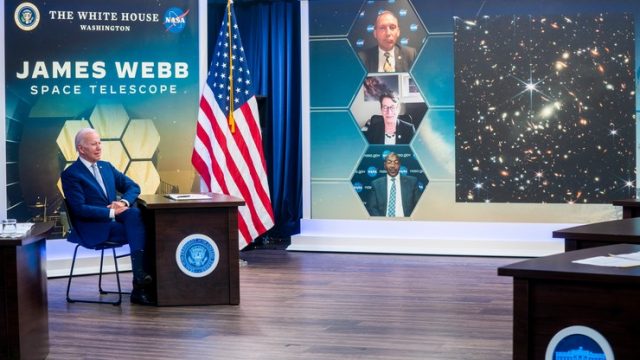 США: Джо Байден і NASA показали перше зображення з телескопа Джеймса Вебба