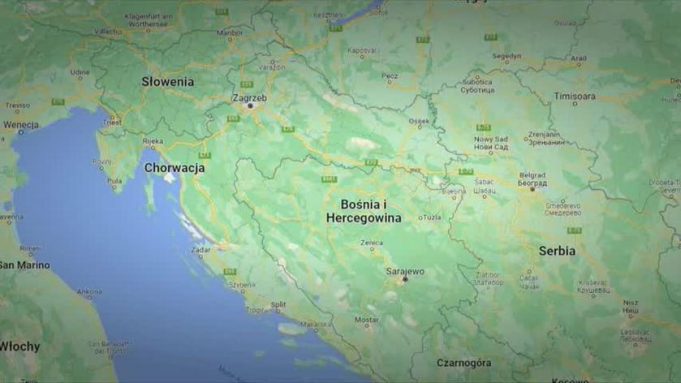 Місце аварії польського автобуса в Хорватії