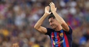 Перший гол Роберта Левандовскі у “Барселоні” (ВІДЕО) Перший гол Роберта Левандовскі у "Барселоні" (ВІДЕО)