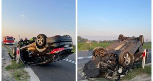 Водій після перекидання втік і залишив постраждалих пасажирів Водій після перекидання втік і залишив постраждалих пасажирів