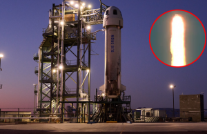 Blue Origin. Невдача ракети Джеффа Безоса. Капсулу вдалося врятувати Blue Origin. Невдача ракети Джеффа Безоса. Капсулу вдалося врятувати