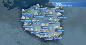 Погода на завтра – понеділок 12.09. Прохолодно, хмарно з дощем, але яскраво Погода вночі 12.11.09