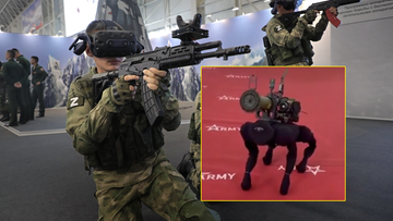 Росіяни показали бойового робота майбутнього.  Це іграшка з Китаю