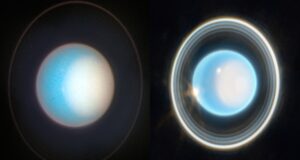 Незвичайні кільця Урана. NASA показало фото з телескопа Webb Незвичайні кільця Урана. NASA показало фото з телескопа Webb