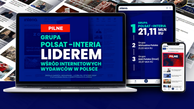 Polsat-Interia Group є першою в польському Інтернеті.  Історична зміна