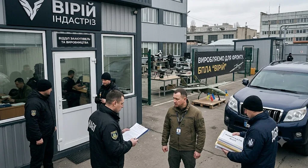 Співробітники ДБР проводять обшук на підприємстві Vyriy Industries
